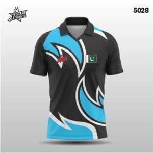 The Sublimation T-Shirt with a Blue and Black combination